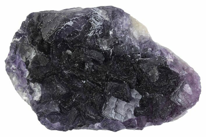 Deep Purple Cubic Fluorite Crystal Cluster - China #364674